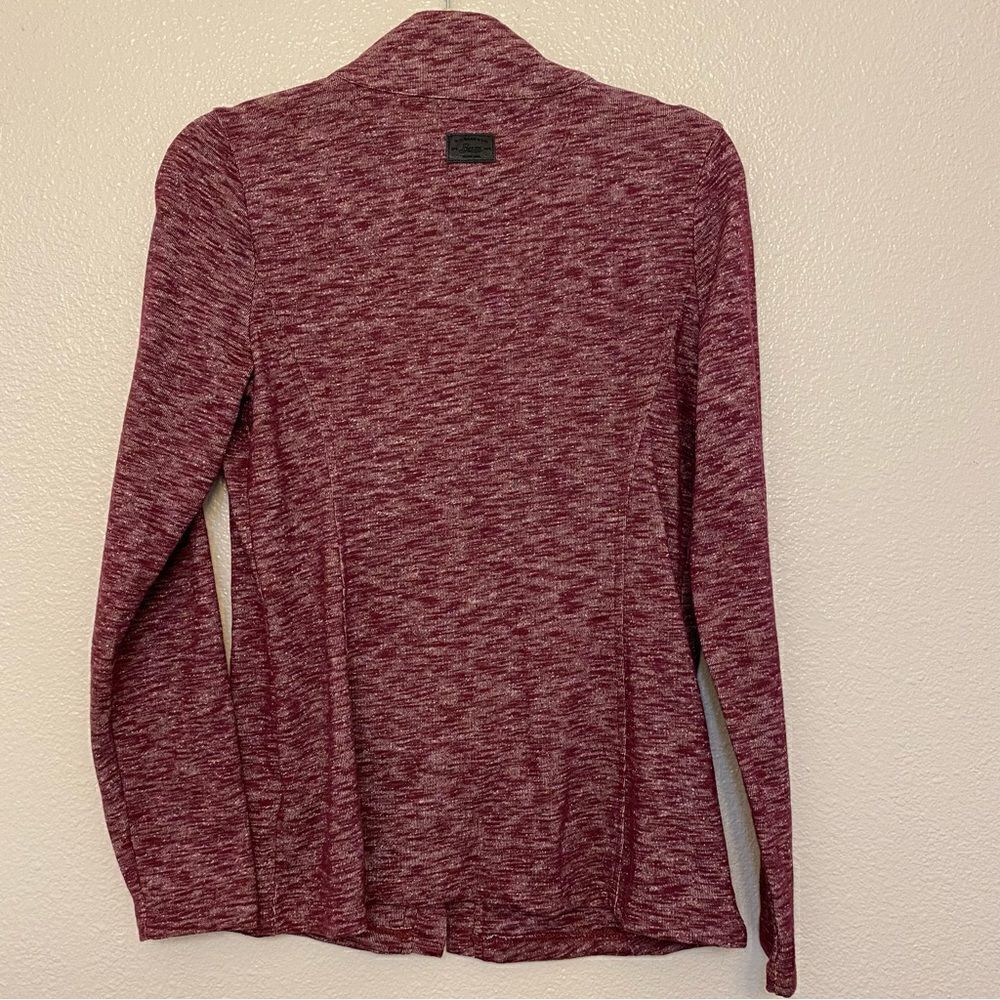 G.H. Bass womans Knit w/pockets Asymmetrical full zip Cardigan shacket Jacket S - Picture 10 of 12